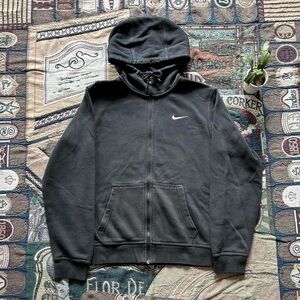 Nike Black and Gray Fleece Jacket